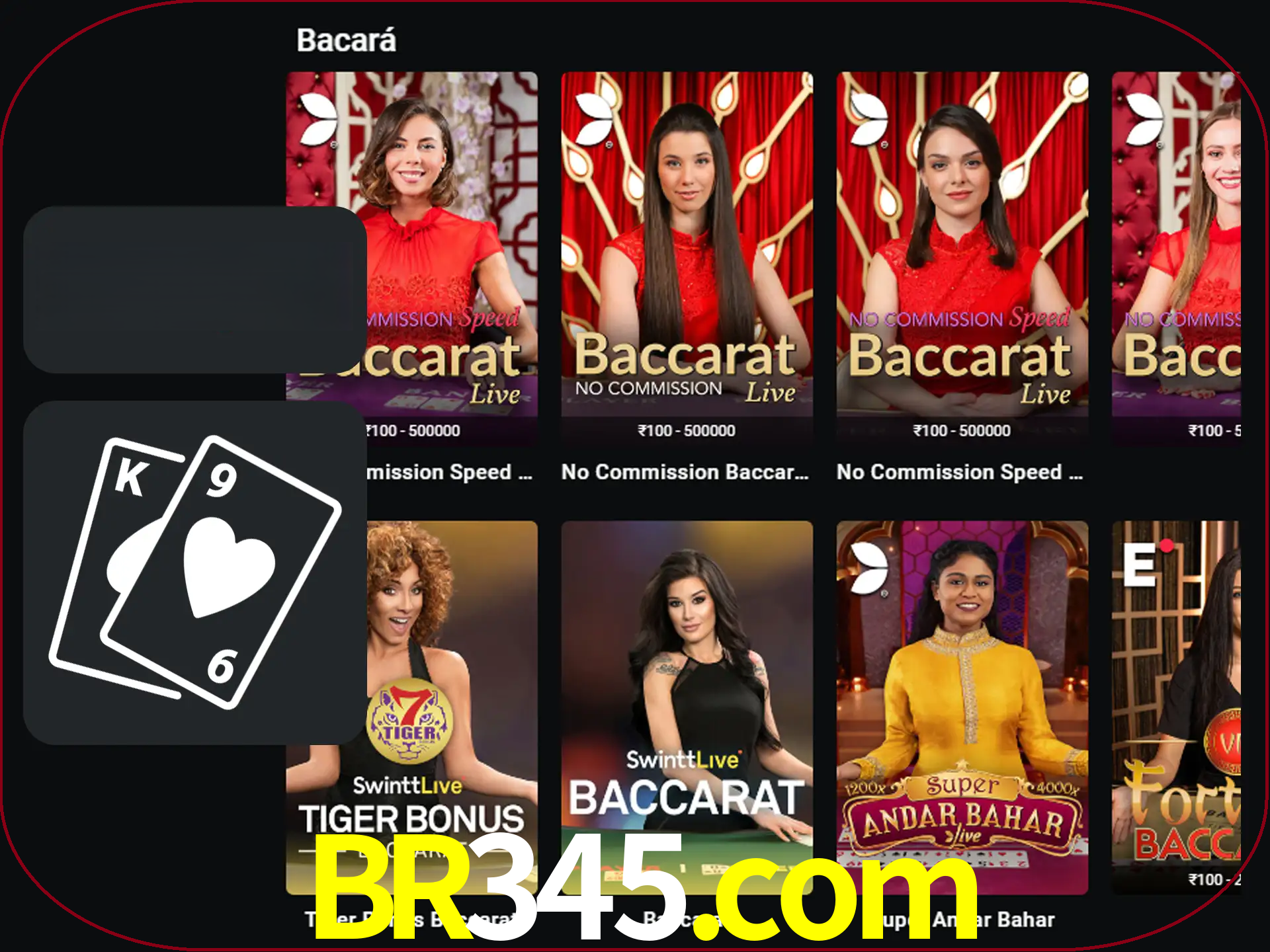 Ganhe muito dinheiro jogando jogos de bacará.